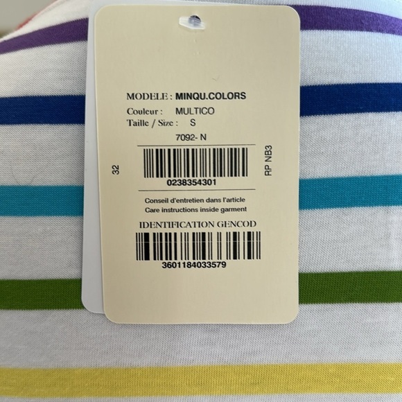 MINQUIERS PRIDE
Rainbow Striped Shirt | Soft Cotton, Small, NWT - Picture 6 of 11